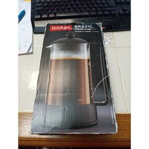 Bodum 34oz Caffettiera French Press Coffeemaker, Plastic, Black